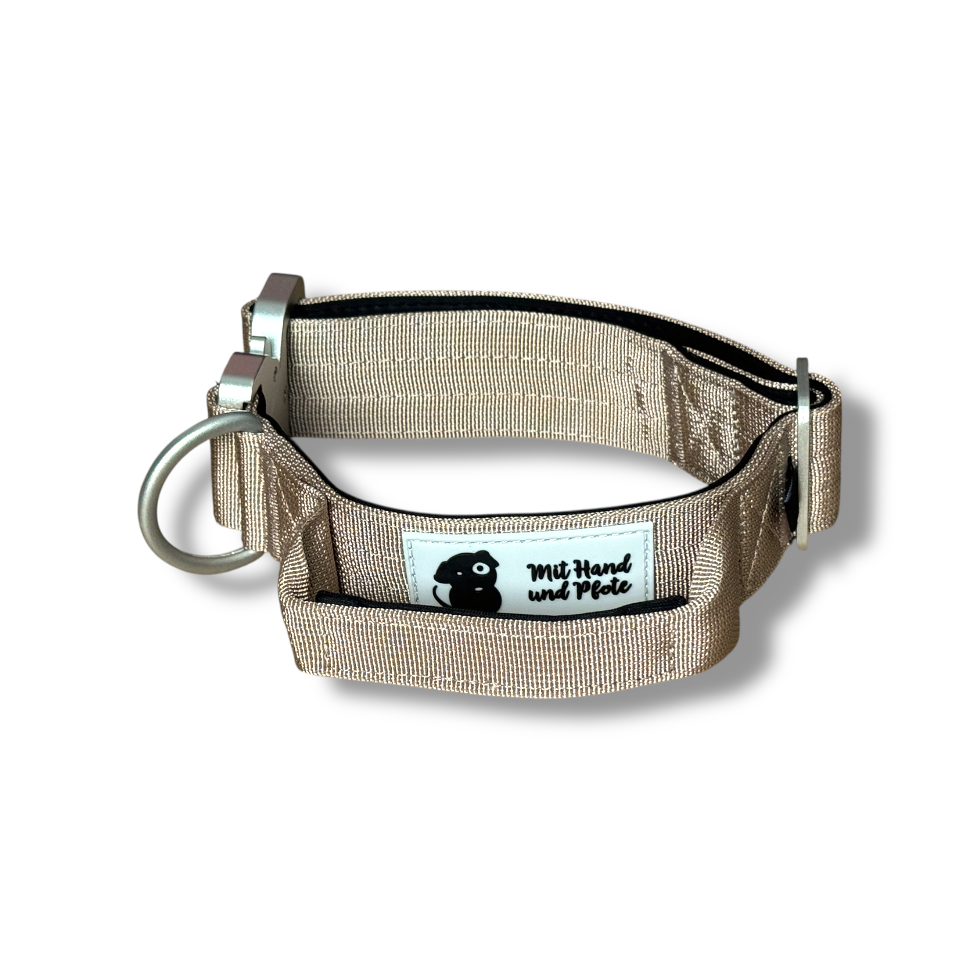 Hundehalsband Secure Grip Light beige